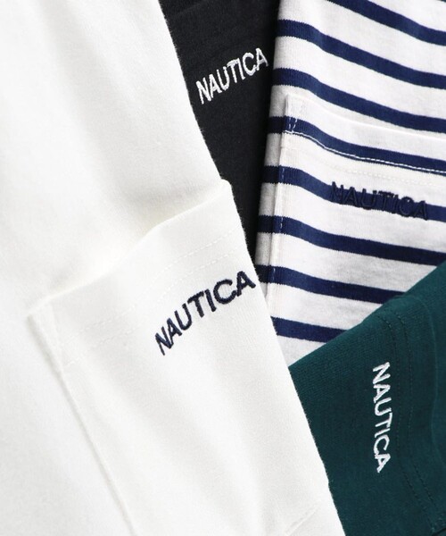 NAUTICA(ノーティカ)の「【NAUTICA/ノーティカ】ポケット付き半袖Tシャツ(Tシャツ/カットソー・キッズ・その他/オフホワイト/ブラック/グリーン・S/M/L/XL)」の17枚目の写真