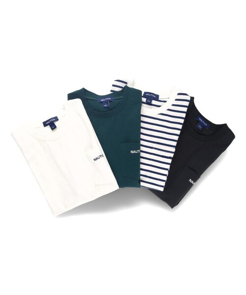 NAUTICA(ノーティカ)の「【NAUTICA/ノーティカ】ポケット付き半袖Tシャツ(Tシャツ/カットソー・キッズ・その他/オフホワイト/ブラック/グリーン・S/M/L/XL)」の11枚目の写真