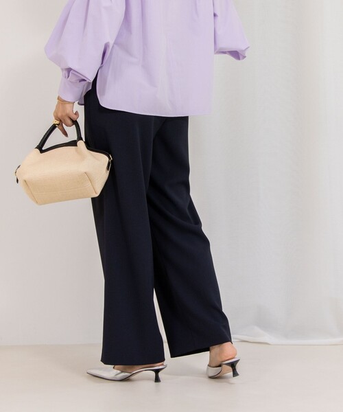 NOLLEY’S（ノーリーズ）の「《セットアップ対応》ウォッシャブルツイルイージーパンツ（その他パンツ・レディース・ブラック/ホワイト/ネイビー/チャコールグレー/グレイッシュベージュ・34/36/38/40）」の15枚目の写真