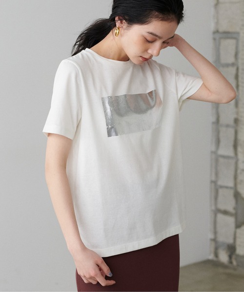 LARUTA ラルータ Tシャツ まとめ売り セール】【LARUTA】汗染み防止箔ロゴT（Tシャツ/カットソー