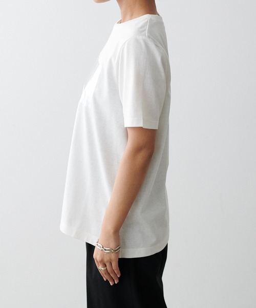 セール】【LARUTA】汗染み防止箔ロゴT（Tシャツ/カットソー