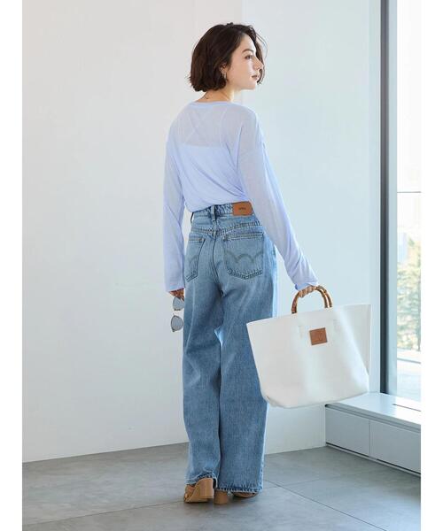 Te chichi（テチチ）の「【EDWIN別注】ワイドデニムパンツ《2025spring catalog item》（その他パンツ・レディース・ブルー/サックスブルー・M/S）」の5枚目の写真