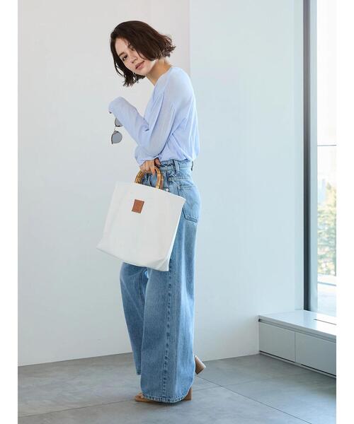 Te chichi（テチチ）の「【EDWIN別注】ワイドデニムパンツ《2025spring catalog item》（その他パンツ・レディース・ブルー/サックスブルー・M/S）」の6枚目の写真