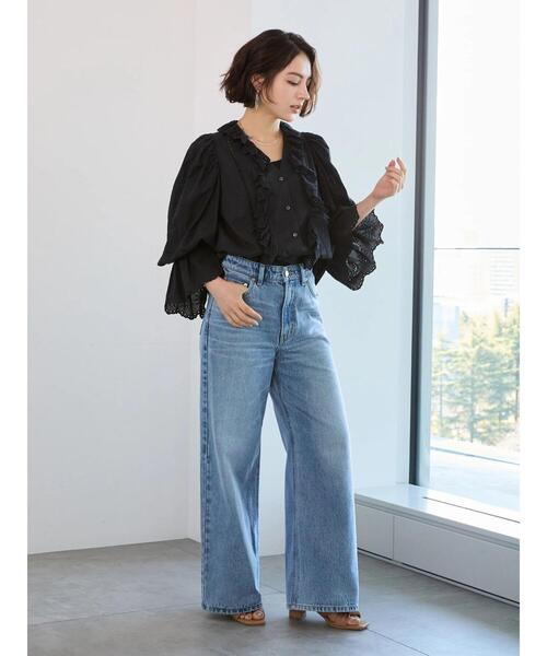 Te chichi（テチチ）の「【EDWIN別注】ワイドデニムパンツ《2025spring catalog item》（その他パンツ・レディース・ブルー/サックスブルー・M/S）」の8枚目の写真