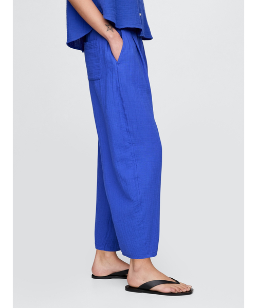 GAP（ギャップ）の「クリンクルガーゼ イージー バレルパンツ（その他パンツ・レディース・ブラック/ブラウン/ピンク/ブルー/グリーン・XXS/M/L/XS/S）」の8枚目の写真