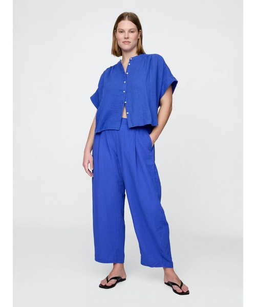 GAP（ギャップ）の「クリンクルガーゼ イージー バレルパンツ（その他パンツ・レディース・ブラック/ブラウン/ピンク/ブルー/グリーン・XXS/M/L/XS/S）」の20枚目の写真