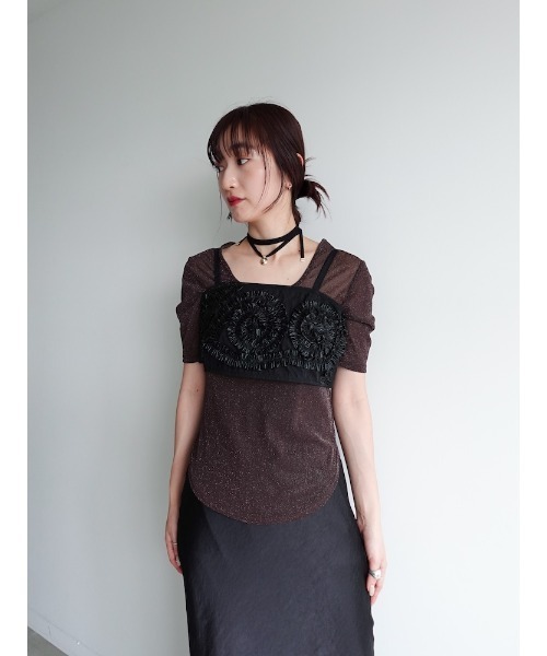 sahara（サハラ）の「Gathering Tape Bustier/ギャザーテープ