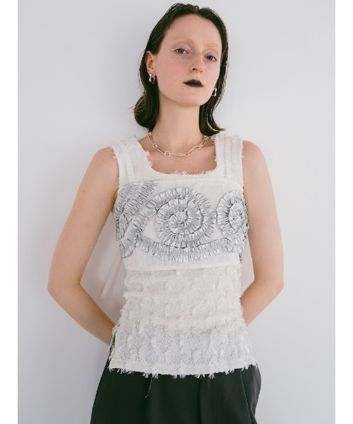 sahara（サハラ）の「Gathering Tape Bustier/ギャザーテープビスチェ（その他トップス・レディース・ブラック/ゴールド/シルバー・FREE）」の12枚目の写真