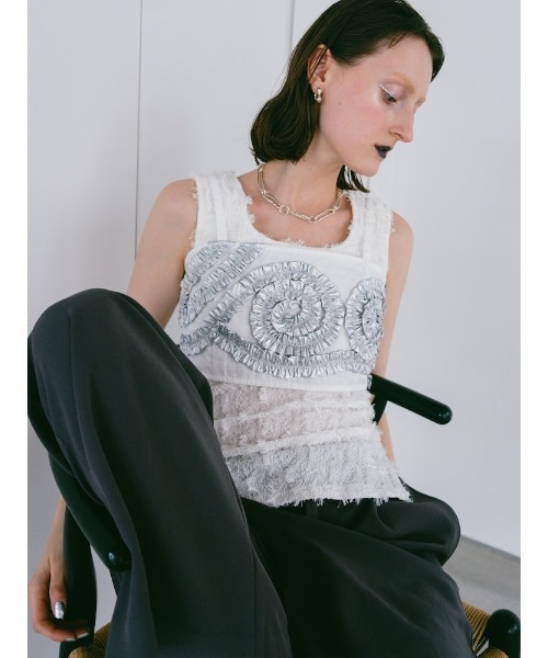 sahara（サハラ）の「Gathering Tape Bustier/ギャザーテープビスチェ（その他トップス・レディース・ブラック/ゴールド/シルバー・FREE）」の15枚目の写真