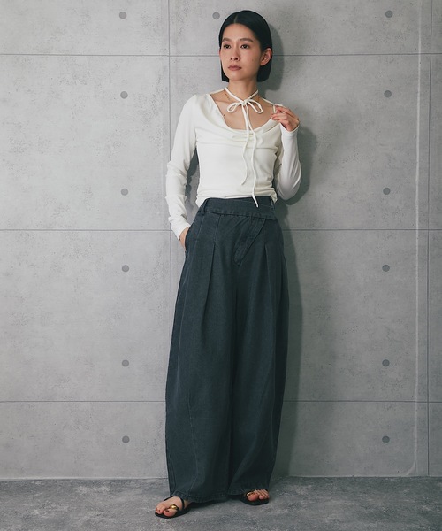 こうめ デニムパンツ 3点 MAISON SPECIAL ジーンズ 「UNISEX」Three-Dimensional Cutting