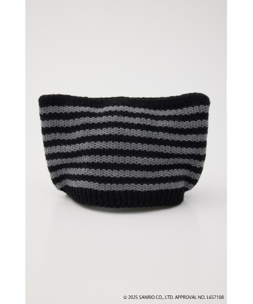 RODEO CROWNS WIDE BOWL（ロデオクラウンズワイドボウル）の「(サンリオキャラクターズ) ネコミミニットビーニー（ニットキャップ/ビーニー・レディース・ブラック系その他/ターコイズブルー/レッド系その他・FREE）」の8枚目の写真
