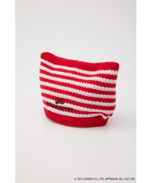 RODEO CROWNS WIDE BOWL（ロデオクラウンズワイドボウル）の「(サンリオキャラクターズ) ネコミミニットビーニー（ニットキャップ/ビーニー・レディース・ブラック系その他/ターコイズブルー/レッド系その他・FREE）」の4枚目の写真