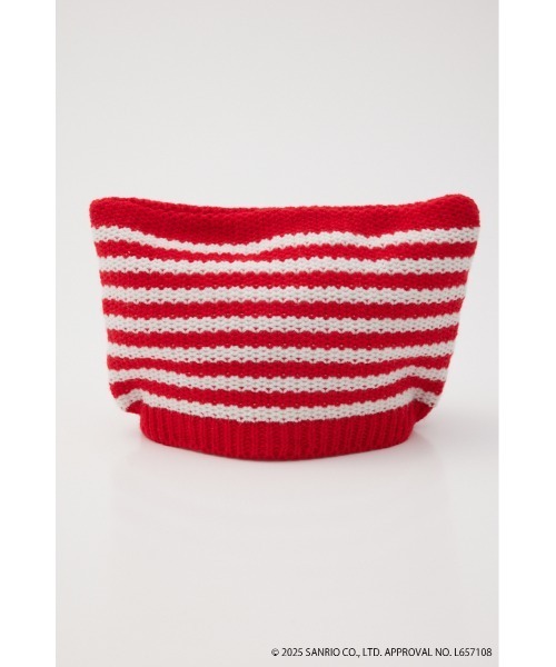 RODEO CROWNS WIDE BOWL（ロデオクラウンズワイドボウル）の「(サンリオキャラクターズ) ネコミミニットビーニー（ニットキャップ/ビーニー・レディース・ブラック系その他/ターコイズブルー/レッド系その他・FREE）」の20枚目の写真