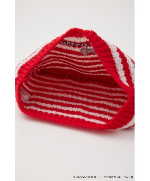 RODEO CROWNS WIDE BOWL（ロデオクラウンズワイドボウル）の「(サンリオキャラクターズ) ネコミミニットビーニー（ニットキャップ/ビーニー・レディース・ブラック系その他/ターコイズブルー/レッド系その他・FREE）」の17枚目の写真