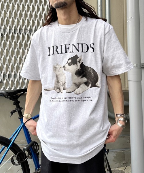 spiritoso(スピリトーゾ)の「【spiritoso】FRIENDS シートプリントTシャツ(Tシャツ/カットソー・レディース・アッシュグレー/ホワイト/オートミール・LARGE)」の16枚目の写真