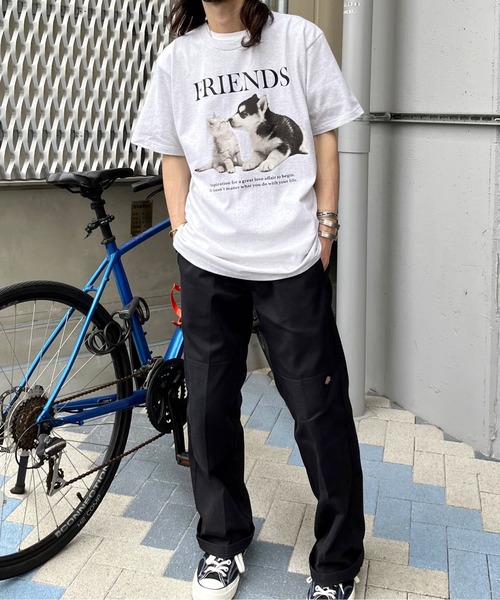 spiritoso(スピリトーゾ)の「【spiritoso】FRIENDS シートプリントTシャツ(Tシャツ/カットソー・レディース・アッシュグレー/ホワイト/オートミール・LARGE)」の17枚目の写真