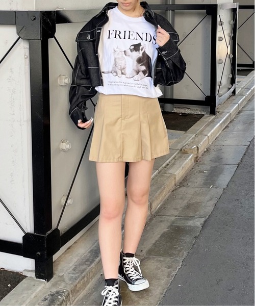 spiritoso(スピリトーゾ)の「【spiritoso】FRIENDS シートプリントTシャツ(Tシャツ/カットソー・レディース・アッシュグレー/ホワイト/オートミール・LARGE)」の22枚目の写真