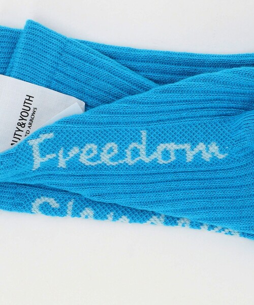 BEAUTY&YOUTH UNITED ARROWS（ビューティーアンドユースユナイテッドアローズ）の「フリーダム スタンダード ロゴ ソックス（ソックス/靴下・メンズ・イエロー/オフホワイト/ターコイズブルー/ブラック/ホワイト・FREE）」の14枚目の写真