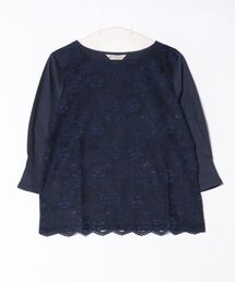TOKYO SHIRTS | 前身頃レースブラウス 七分袖 レディース(シャツ/ブラウス)