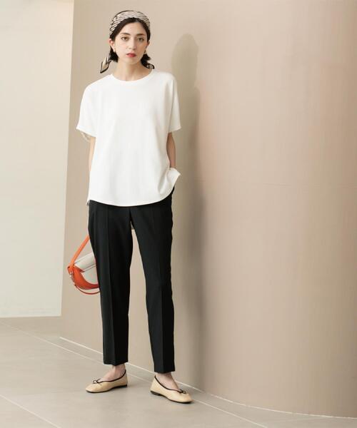 OPAQUE.CLIP（オペークドットクリップ）の「ストレッチリネンライク美脚テーパードパンツ【洗濯機洗い可/吸水速乾】（その他パンツ・レディース・ピンク/ネイビー/ブラック/ブラウン系その他・36/38/40/42）」の22枚目の写真