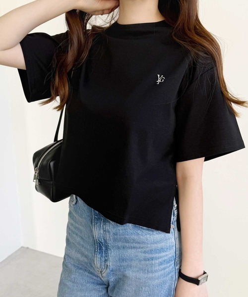 YOUING.(ユイン)の「アナグラムロゴ刺繍Tシャツ(Tシャツ/カットソー・レディース・ブラック/モカ/オフホワイト・LARGE/MEDIUM)」の20枚目の写真