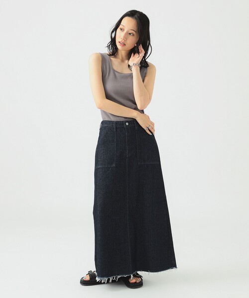 B:MING by BEAMS（ビーミングバイビームス）の「タンク ブラトップ（S～M）（タンクトップ・レディース・オフホワイト/ブラック/ブラウン系その他2・MEDIUM/SMALL）」の4枚目の写真