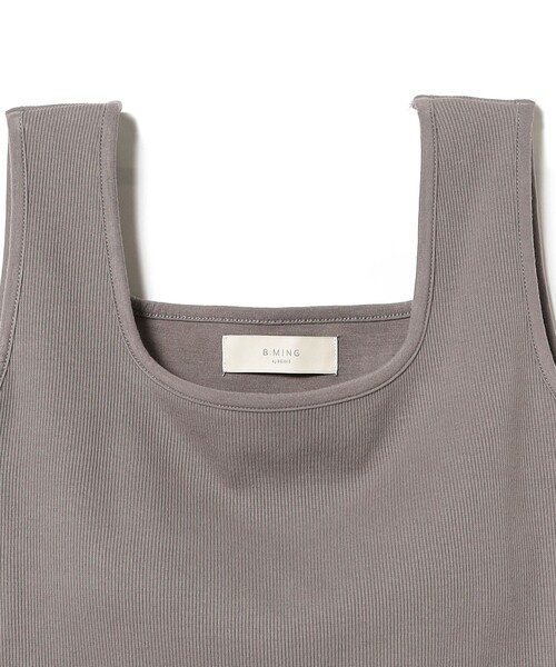 B:MING by BEAMS（ビーミングバイビームス）の「タンク ブラトップ（S～M）（タンクトップ・レディース・オフホワイト/ブラック/ブラウン系その他2・MEDIUM/SMALL）」の9枚目の写真