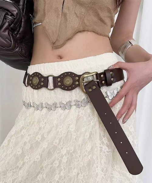 lilful（リルフル）の「グランジ ヴィンテージデザインベルト（ベルト・レディース・ブラウン・F）」の16枚目の写真