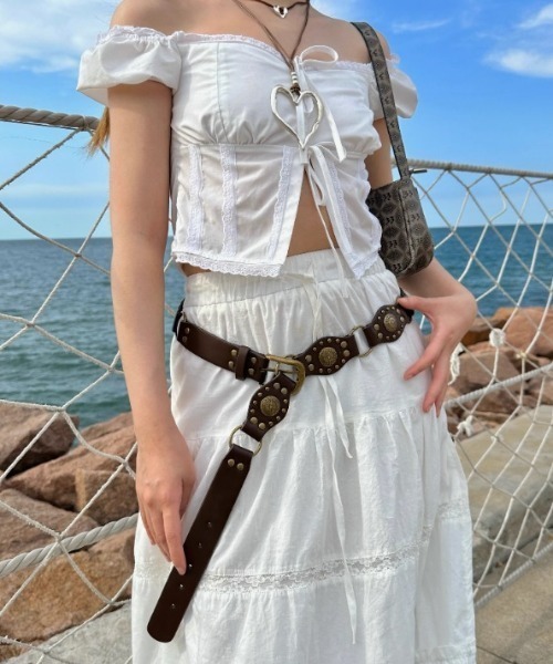 lilful（リルフル）の「グランジ ヴィンテージデザインベルト（ベルト・レディース・ブラウン・F）」の22枚目の写真