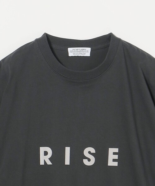 POET MEETS DUBWISE（ポエットミーツダブワイズ）の「＜POET MEETS DUBWISE＞ RISE T-Shirt/Tシャツ（Tシャツ/カットソー・メンズ・ダークグレー/ホワイト・XL/M/L）」の4枚目の写真