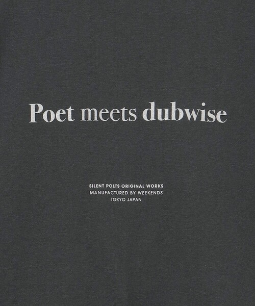 POET MEETS DUBWISE（ポエットミーツダブワイズ）の「＜POET MEETS DUBWISE＞ RISE T-Shirt/Tシャツ（Tシャツ/カットソー・メンズ・ダークグレー/ホワイト・XL/M/L）」の7枚目の写真