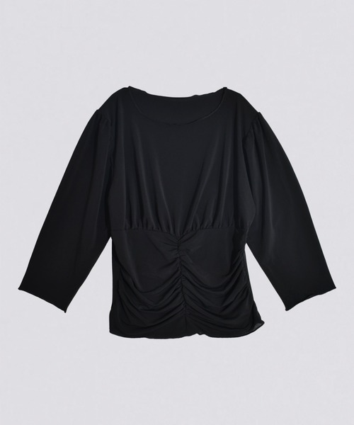 kiehtova（キエトヴァ）の「【kiehtova】MOIST GATHER BUSTIER TEE/モイスト ギャザー　ビスチェ ティー（Tシャツ/カットソー・レディース・ブラック/ホワイト・FREE）」の12枚目の写真