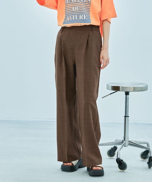 LAKOLE(ラコレ)の「麻タッチタックイージーパンツ / 452734(その他パンツ・レディース・グレー/ブラウン/ブラック/ピンク/ライトグリーン・FREE)」の19枚目の写真