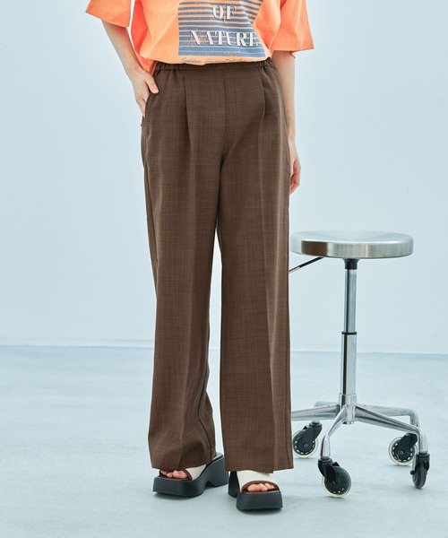 LAKOLE(ラコレ)の「麻タッチタックイージーパンツ / 452734(その他パンツ・レディース・グレー/ブラウン/ブラック/ピンク/ライトグリーン・FREE)」の20枚目の写真