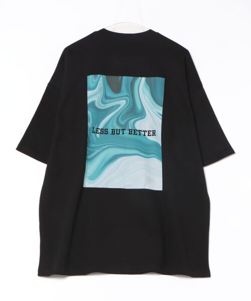 a.p.o.v.(エーピーオービー)の「a.p.o.v. バックマーブルボックスビッグプリントオーバーサイズTシャツ(Tシャツ/カットソー・メンズ・ブラック/ホワイト・ONESIZE)」の3枚目の写真