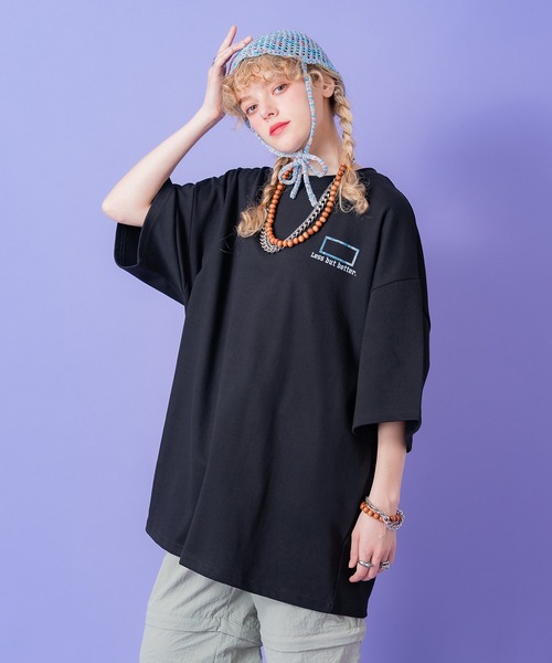a.p.o.v.(エーピーオービー)の「a.p.o.v. バックマーブルボックスビッグプリントオーバーサイズTシャツ(Tシャツ/カットソー・メンズ・ブラック/ホワイト・ONESIZE)」の6枚目の写真