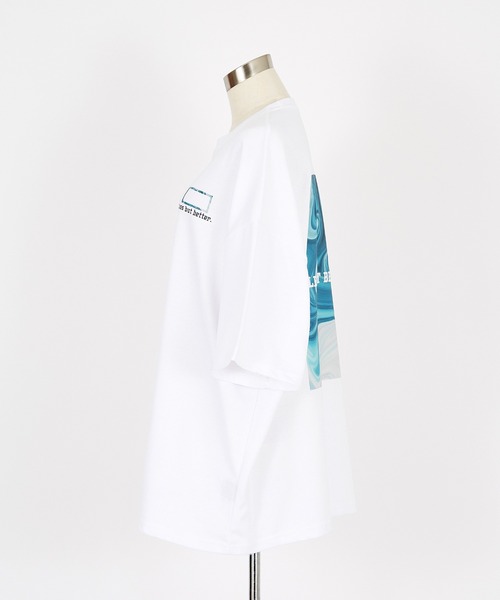 a.p.o.v.(エーピーオービー)の「a.p.o.v. バックマーブルボックスビッグプリントオーバーサイズTシャツ(Tシャツ/カットソー・メンズ・ブラック/ホワイト・ONESIZE)」の12枚目の写真