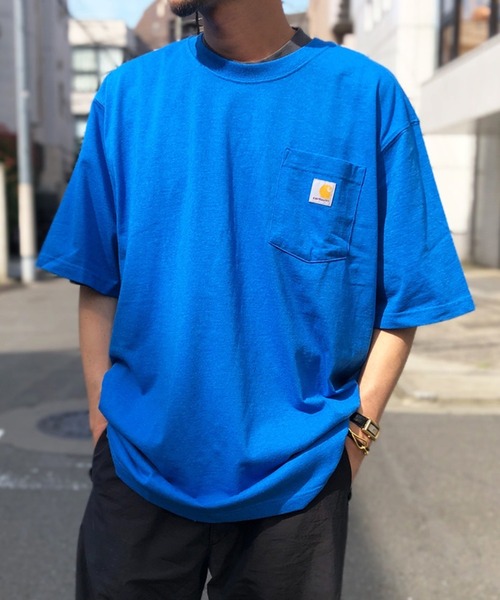 Carhartt(カーハート)の「/carhartt/カーハート Workwear 1/2-Sleeve T-Shirts ビッグシルエット ポケット半袖 ロゴ Tシャツ トップス K87(Tシャツ/カットソー・メンズ・チャコールグレー/ヘザーグレー/ネイビー/グリーン系その他2/ベージュ/オリーブ/ダークオリーブ/ブラック/ブルー/ホワイト・XL/M/L/S)」の10枚目の写真