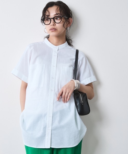 ブラウス シャツ レーヨン麻チュニックシャツ「大きいサイズ有」シックスタイル レディース セール】レーヨン麻チュニックシャツ＜大きいサイズ有＞シック