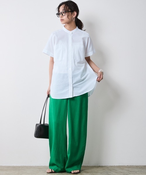 ブラウス シャツ レーヨン麻チュニックシャツ「大きいサイズ有」シックスタイル レディース セール】レーヨン麻チュニックシャツ＜大きいサイズ有＞シック