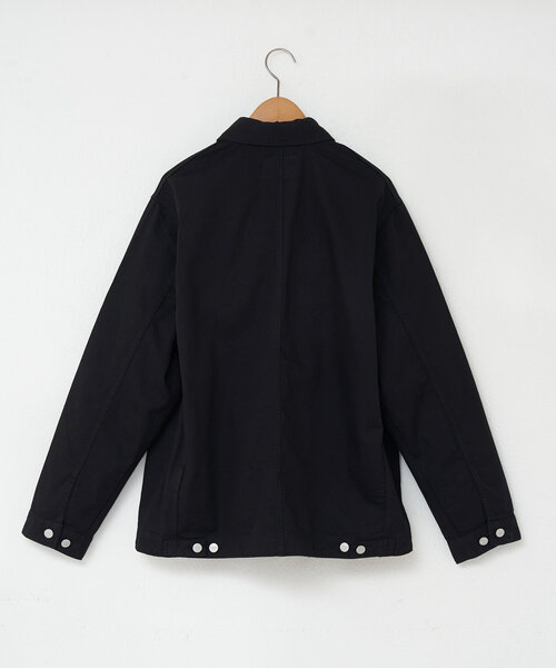 Carhartt WIP(カーハートダブリューアイピー)の「【Carhartt WIP/カーハート ダブリューアイピー】DREWE CHORE COAT/ドリューチョアコート(ブルゾン・レディース・ブラック/オフホワイト/ネイビー・MEDIUM)」の6枚目の写真