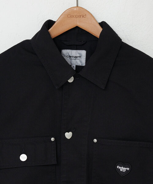 Carhartt WIP(カーハートダブリューアイピー)の「【Carhartt WIP/カーハート ダブリューアイピー】DREWE CHORE COAT/ドリューチョアコート(ブルゾン・レディース・ブラック/オフホワイト/ネイビー・MEDIUM)」の7枚目の写真