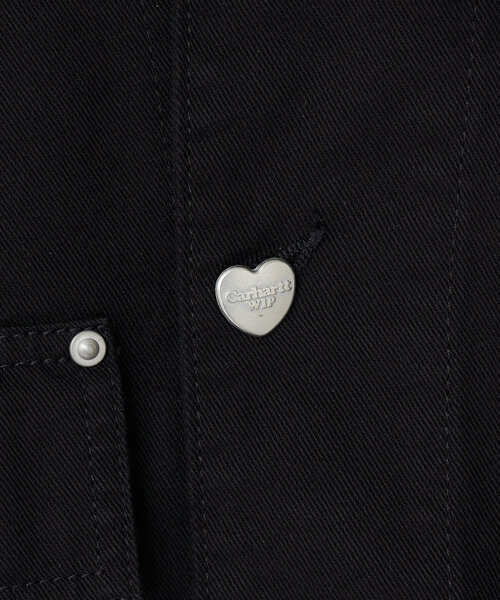 Carhartt WIP(カーハートダブリューアイピー)の「【Carhartt WIP/カーハート ダブリューアイピー】DREWE CHORE COAT/ドリューチョアコート(ブルゾン・レディース・ブラック/オフホワイト/ネイビー・MEDIUM)」の8枚目の写真
