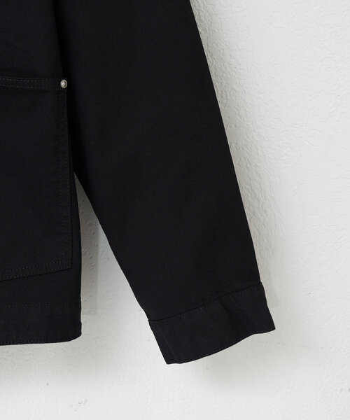 Carhartt WIP(カーハートダブリューアイピー)の「【Carhartt WIP/カーハート ダブリューアイピー】DREWE CHORE COAT/ドリューチョアコート(ブルゾン・レディース・ブラック/オフホワイト/ネイビー・MEDIUM)」の11枚目の写真