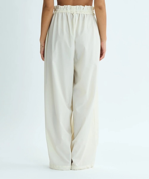 ROXY（ロキシー）の「YES SEA PANTS /ロキシー水陸両用ストレッチUVカット速乾塩素対応ドローコード付きワイドパンツ（水着）（ラッシュガード・レディース・ベージュ/ブラック・MEDIUM/LARGE/SMALL）」の7枚目の写真