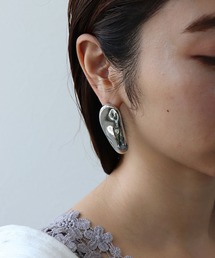 メタルプレートアシメピアス
