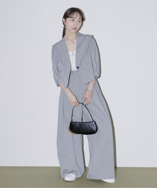 Eimee Law ショルダータック クロップドライトジャケット ショルダータック クロップドライトジャケット（ノーカラー