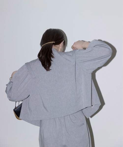 Eimee Law ショルダータック クロップドライトジャケット ショルダータック クロップドライトジャケット（ノーカラー
