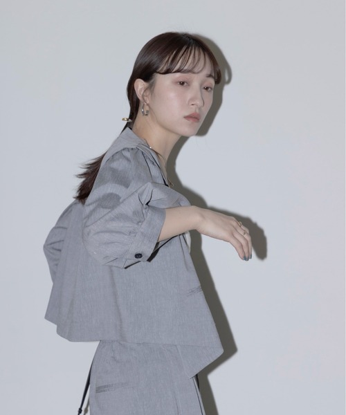 ショルダータック クロップドライトジャケット Eimee Law│Eimee