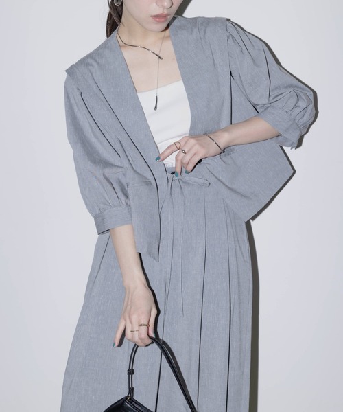 Eimee Law ショルダータック クロップドライトジャケット ショルダータック クロップドライトジャケット（ノーカラー